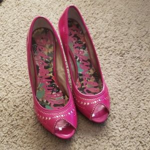 Hot pink heels
